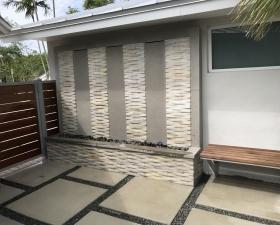 Water Feature Design with Hardscapes in Key Biscayne